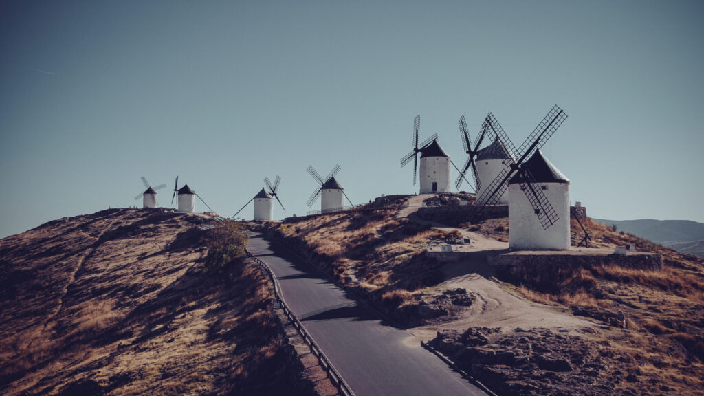 Spain windmills ridge
