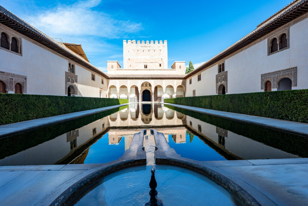 Alhambra court of myrtles reflection