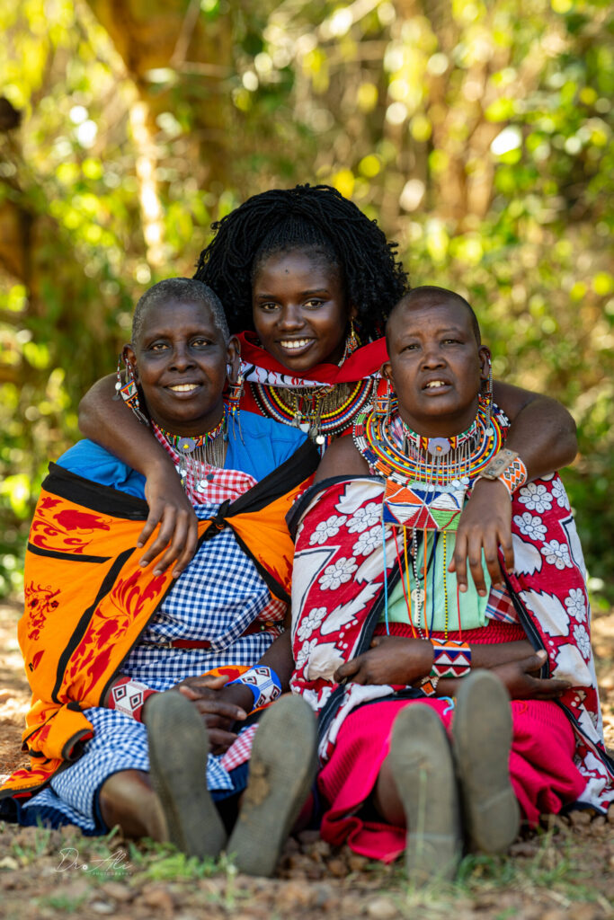 Maasai family three generations