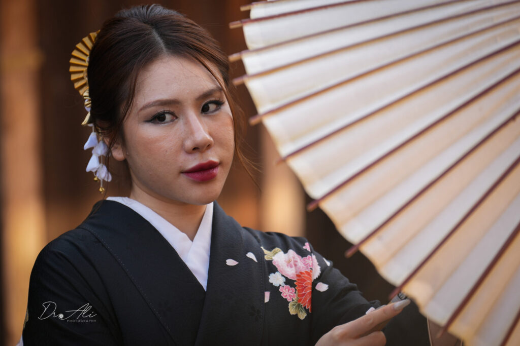 Kimono paper parasol